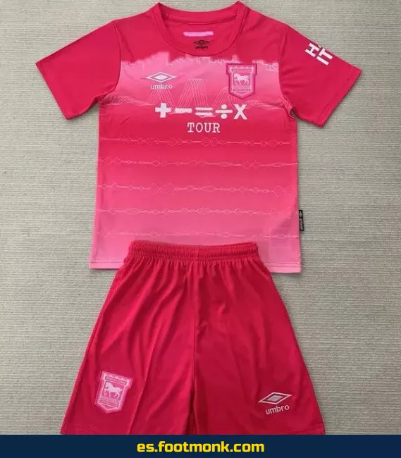 Camiseta Ipswich Town Niños 2024-2025 Tercera Equipación Rosa – Edición Especial