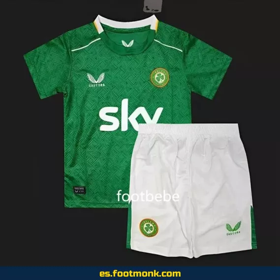 Camiseta de Fútbol de Irlanda Infantil 2024 Local Verde – Edición Oficial