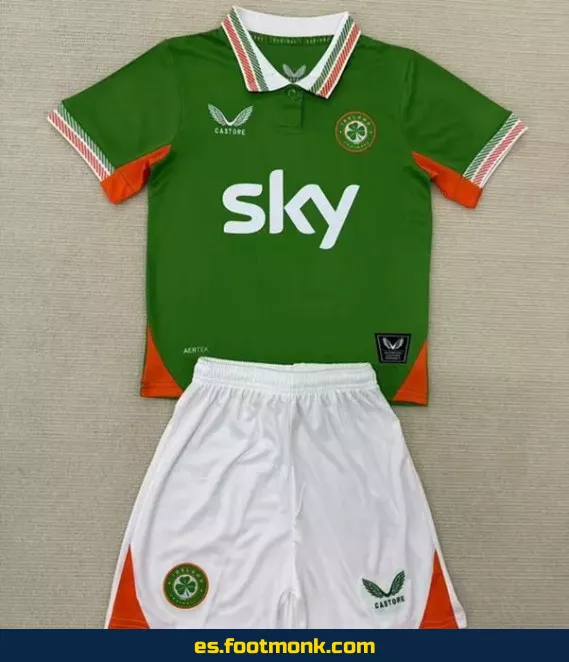 Camiseta de Irlanda Infantil 2025-2026 Verde – Edición Oficial