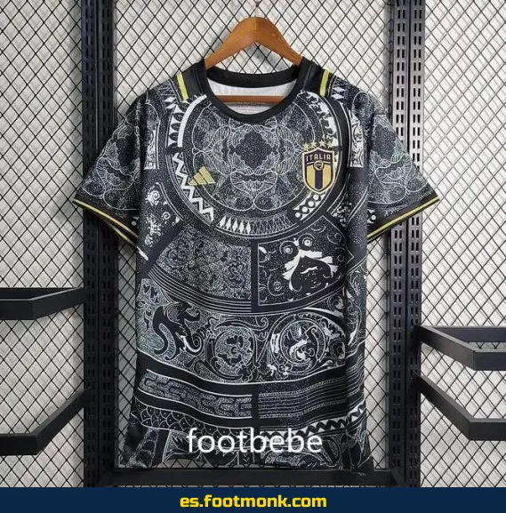 Camiseta de Entrenamiento Italia 2023-2024 Negra – Oficial