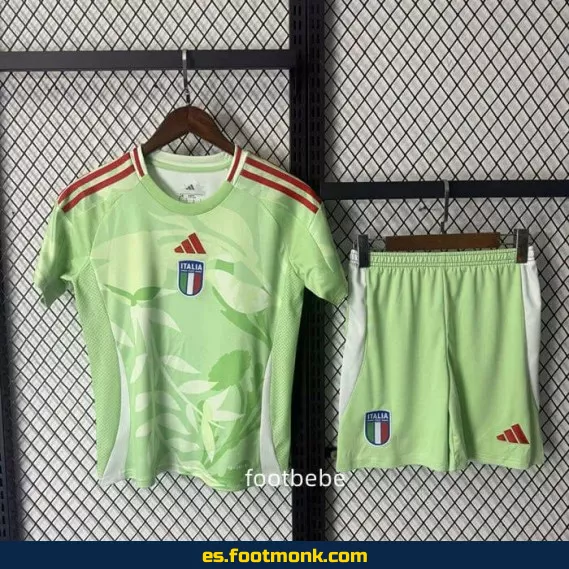 Camiseta Italia Niños 2025-2026 Verde – Edición Oficial