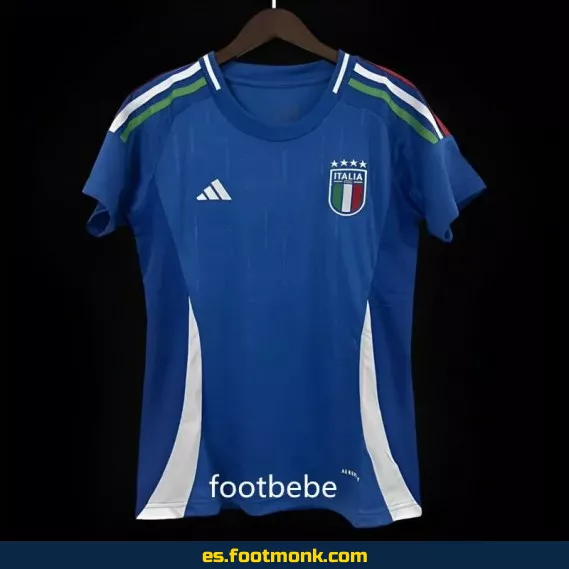 Camiseta Italia Mujer Euro 2024 Local Azul – Oficial, Edición Especial