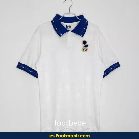 Camiseta Italia Vintage 1994 Exterior Blanca - Edición Retro