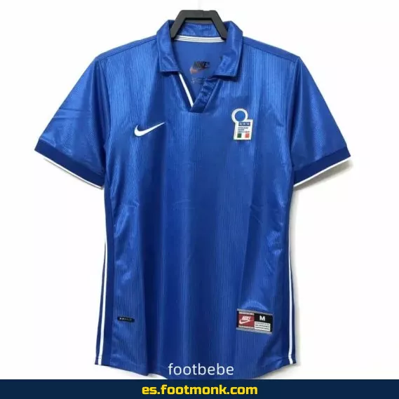 Camiseta Retro Italia 1998 Local Azul – Edición Vintage