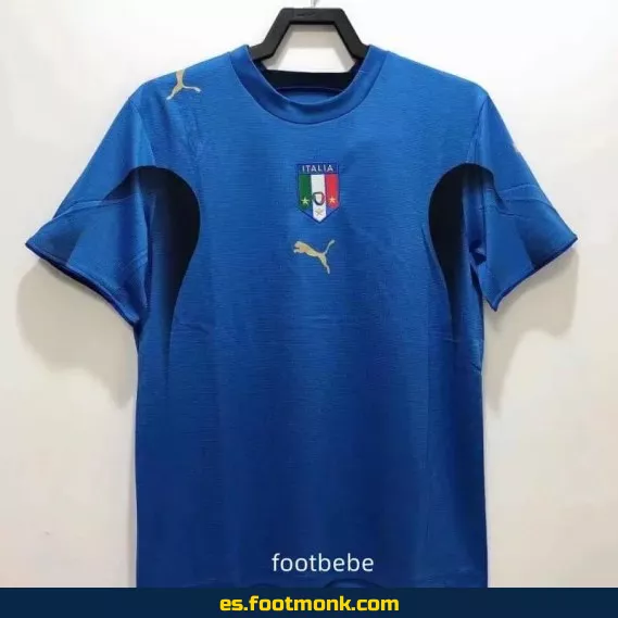 Camiseta Italia Vintage 2006 Local Azul – Edición Retro – Calidad Oficial