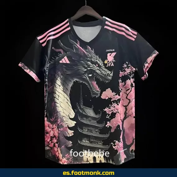 Camiseta Japón 2023-2024 Dragon Negro y Rosa - Edición Especial