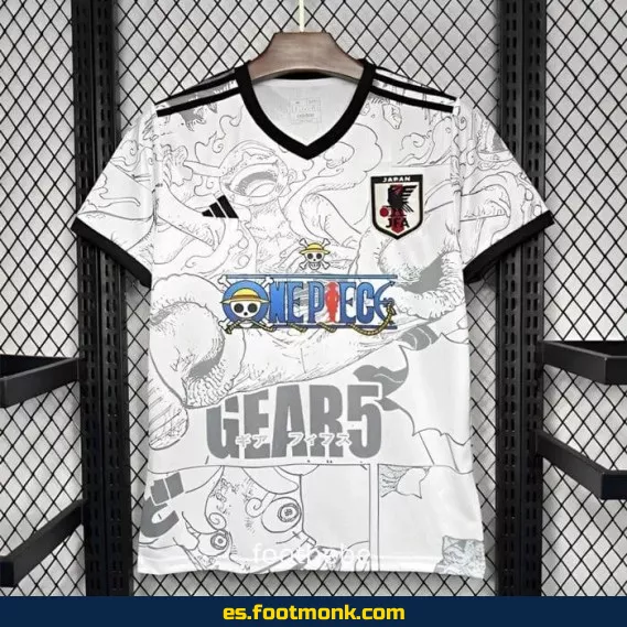 Camiseta Japón 2024-2025 ONE PIECE Blanca - Edición Especial - Réplica Oficial