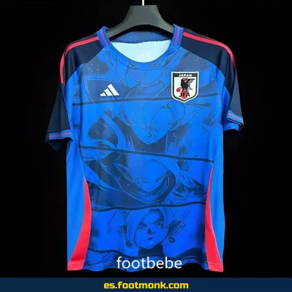 Camiseta Japón 2024 Dragon Ball Combate Azul – Edición Especial Colección Fútbol