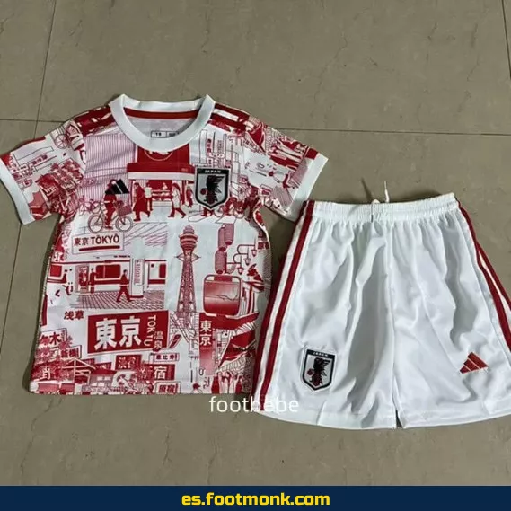 Camiseta Japón Niños 2024-2025 Blanca y Roja – Edición Oficial