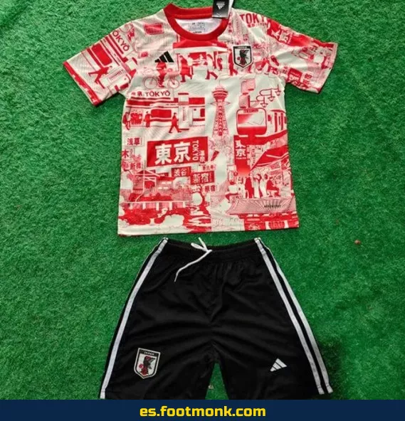 Camiseta Japón Infantil 2025-2026 Tokyo Roja – Edición Especial Niños
