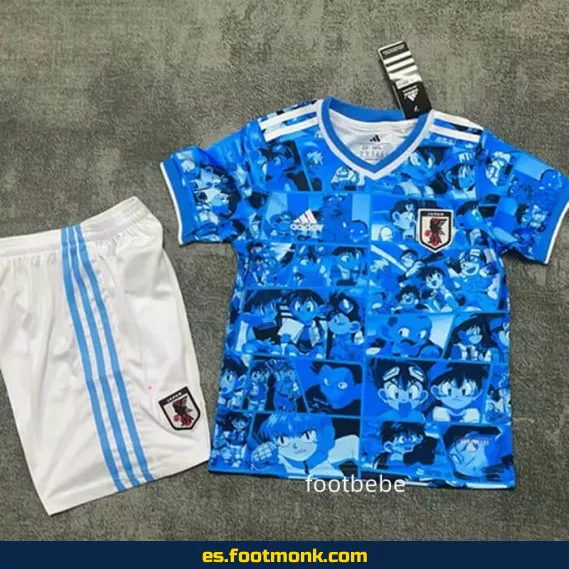 Camiseta de Fútbol Japón Niños 2025-2026 Edición Animada A – Personalizada, Oficial y Retro