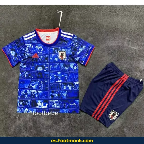 Camiseta de Fútbol Japón Niños 2025-2026 Edición Animada B – Réplica Oficial