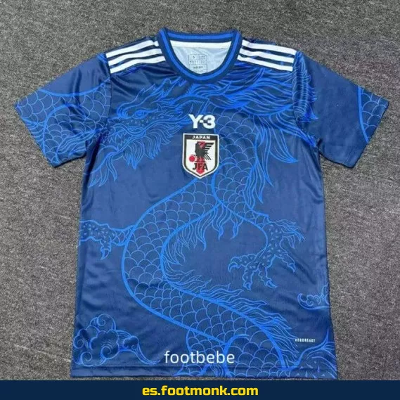 Camiseta Japón Y3 2024-2025 Dragón Azul – Edición Especial – Réplica Oficial
