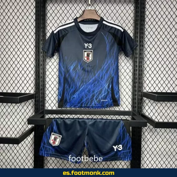 Camiseta Japón Y3 Niños 2024 Edición Domicilio – Camisetas de Fútbol Personalizadas para Niños