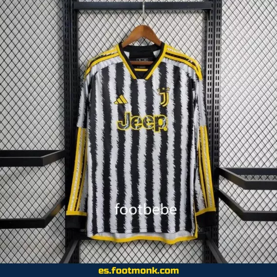 Camiseta Juventus 2023-2024 Local Manga Larga - Oficial, Edición Nueva Temporada