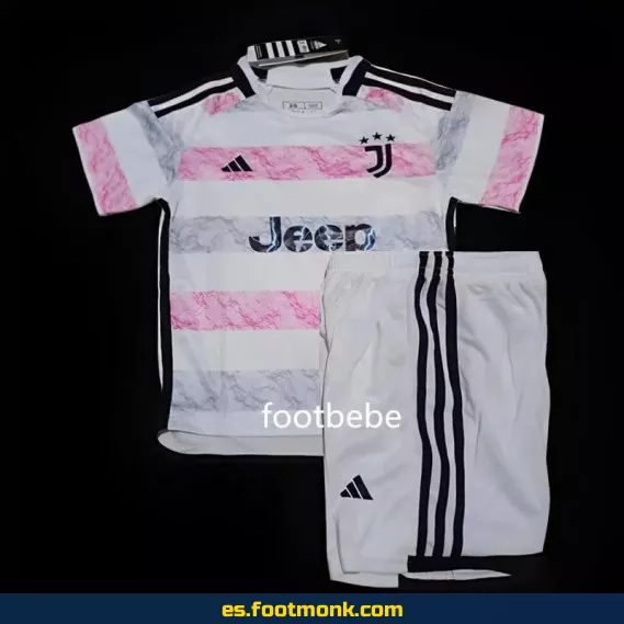 Camiseta Juventus Niños 2023-2024 Temporada Exterior – Oficial, Personalizada y de Alta Calidad