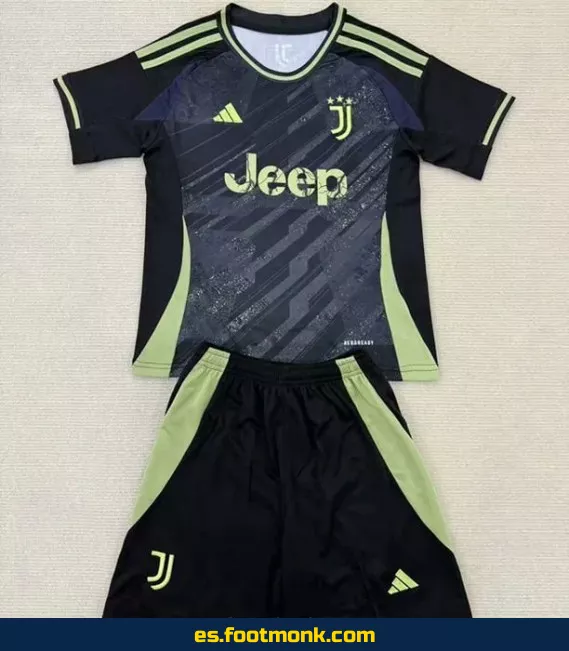 Camiseta Juventus Niños 2025 Negra – Edición Oficial