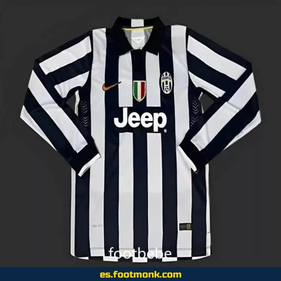 Camiseta Juventus Vintage 2014-2015 Local Manga Larga - Edición Retro Oficial