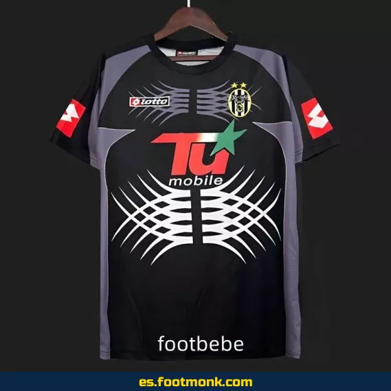 Camiseta Juventus Vintage 2001-2002 Portero Negro – Edición Retro – Camisetas de Fútbol Clásicas