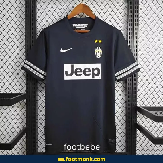 Camiseta Juventus Vintage 2012-2013 Exterior Negro - Edición Retro - Fútbol Oficial