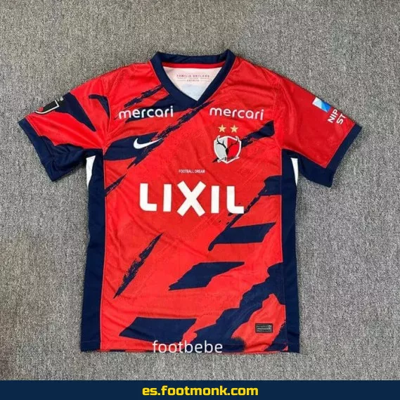 Camiseta Oficial Kashima Antlers 2025-2026 Local Roja – Edición Especial