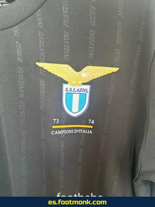 Camiseta SS Lazio 2024 Edición Especial 50 Aniversario - Negra