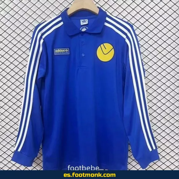 Camiseta Oficial Leeds United 2024-2025 Manga Larga Azul – Edición Nueva Temporada