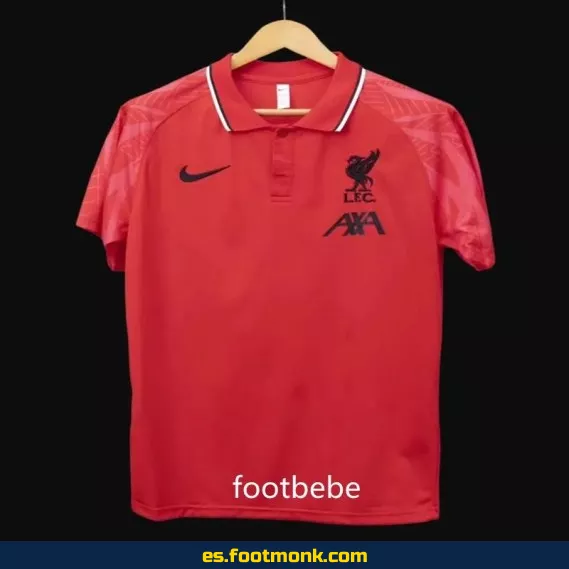 Camiseta de Fútbol Liverpool 2023-2024 Polo Roja – Oficial, Edición Especial