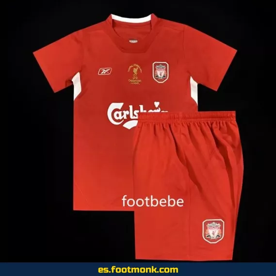 Camiseta Liverpool Niños Vintage 2004-2005 Local - Edición Retro