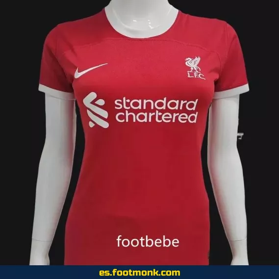 Camiseta Oficial Liverpool Mujer 2023-2024 Local Roja – Edición Nueva Temporada