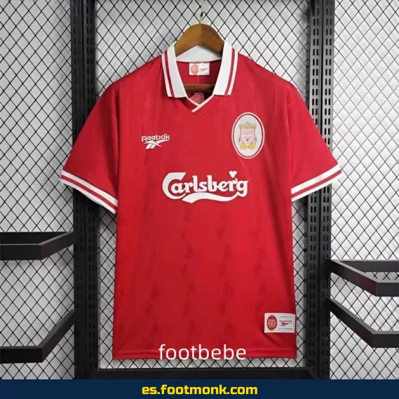Camiseta Retro Liverpool 1996-1997 Domicilio Roja - Edición Clásica de Fútbol