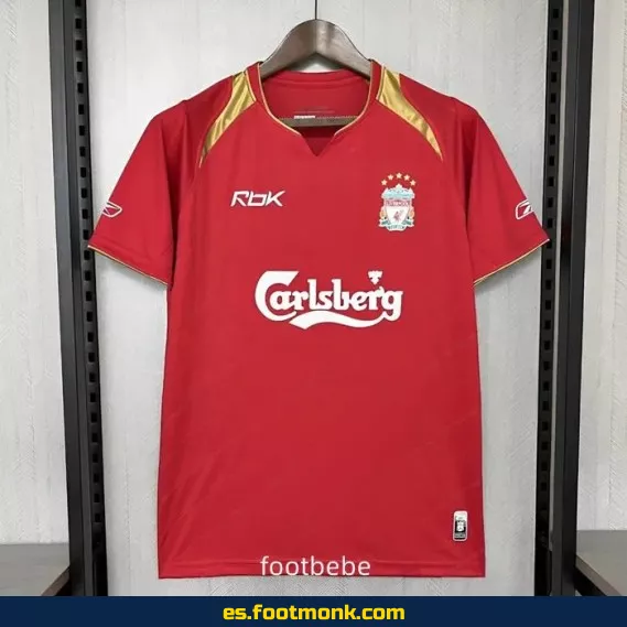 Camiseta Retro Liverpool 2005-2006 Domicilio - Edición Clásica