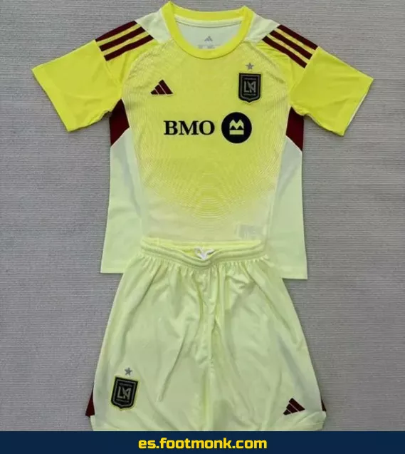 Camiseta Oficial Los Angeles FC Infantil 2025-2026 Amarilla – Edición Especial para Niños