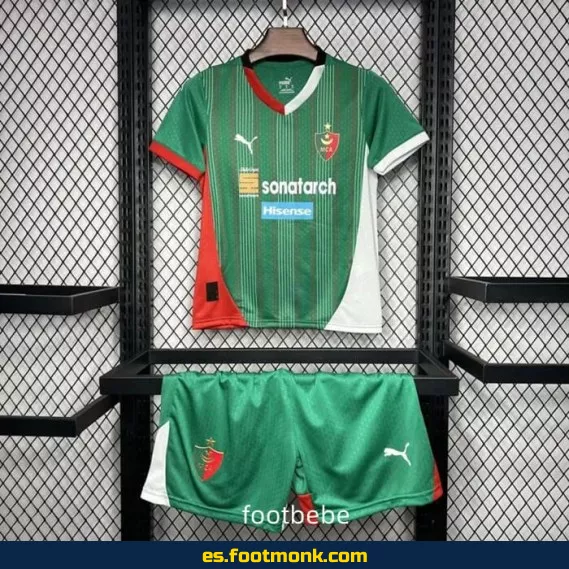 Camiseta Oficial MC Alger Niños 2024-2025 - Local - Envío a Domicilio