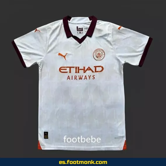 Camiseta Manchester City 2023-2024 Visitante Blanca – Oficial, Nueva Temporada
