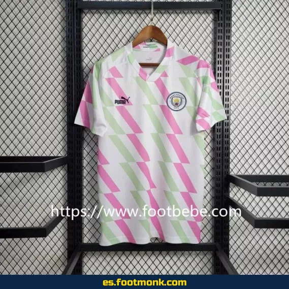 Camiseta Pre-Match Manchester City 2023 Blanca – Edición Oficial