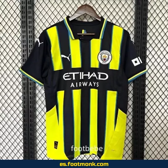**Camiseta Manchester City 2024-2025 Visitante Amarilla - Edición Oficial**