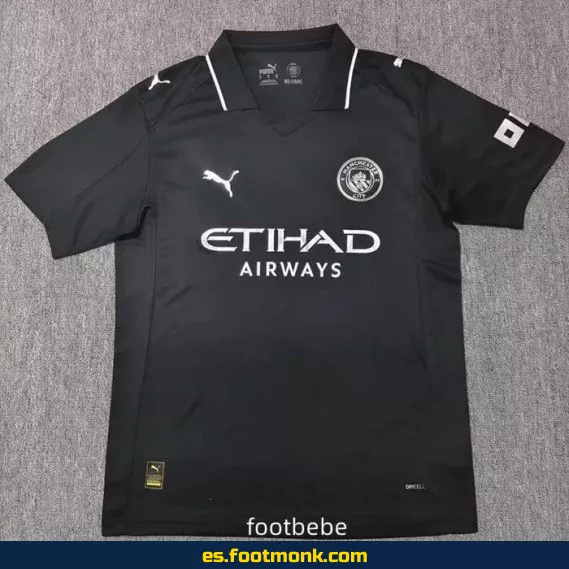 Camiseta Oficial Manchester City 2025-2026 Negra – Edición Nueva Temporada