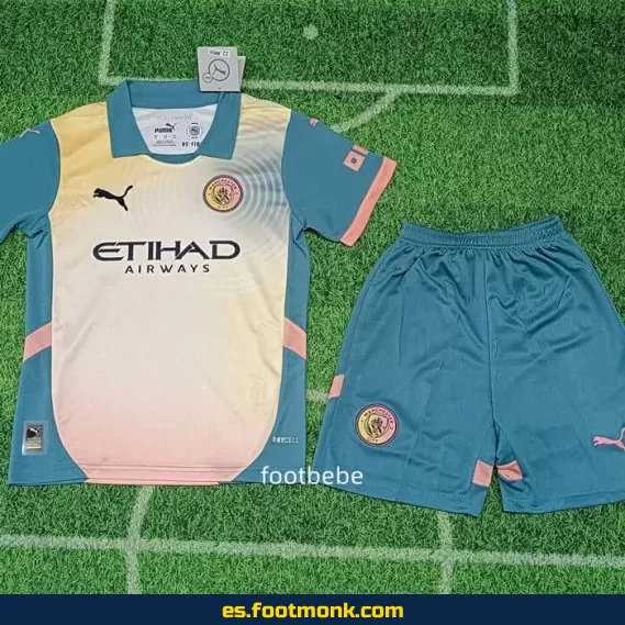 Camiseta Oficial Manchester City Niño 2024-2025 Edición Especial Noel Gallagher – Futboleras Personalizadas