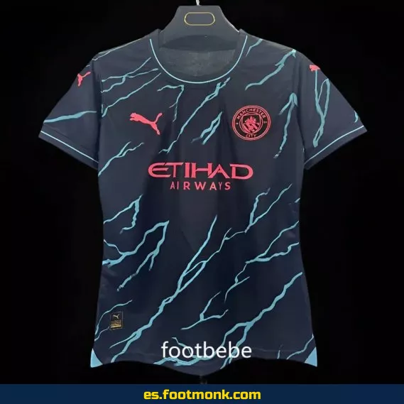 Camiseta Oficial Manchester City Mujer Tercera Equipación 2023-2024 - Edición Especial