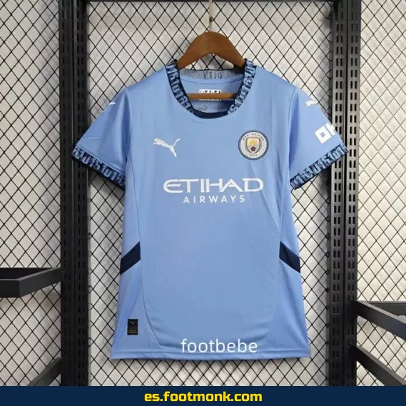 Camiseta Oficial del Manchester City Femenino 2024-2025 - Primera Equipación - Envío a Domicilio