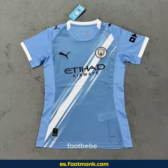 Camiseta Oficial Manchester City Mujer 2025-2026 Local – Tienda de Fútbol Online