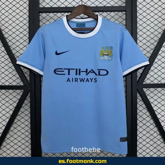 Camiseta de fútbol Manchester City Vintage 2013-2014, camiseta oficial de equipo, retro y de edición limitada