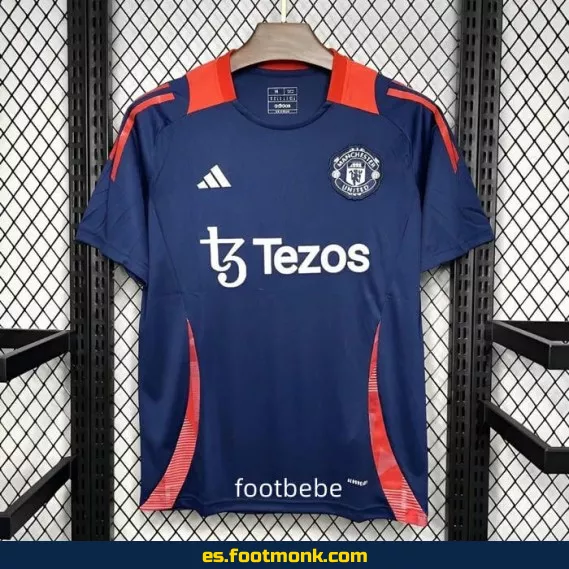 Camiseta Oficial Manchester United 2024-2025 Azul Real – Edición Nueva Temporada