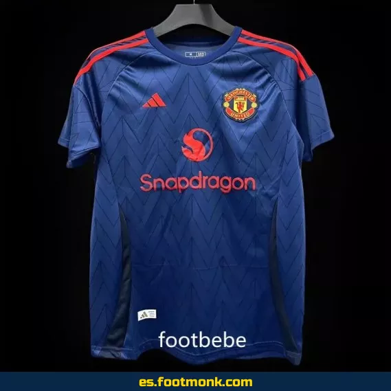Camiseta Oficial Manchester United 2024-2025 Visitante Azul – Edición Nueva Temporada