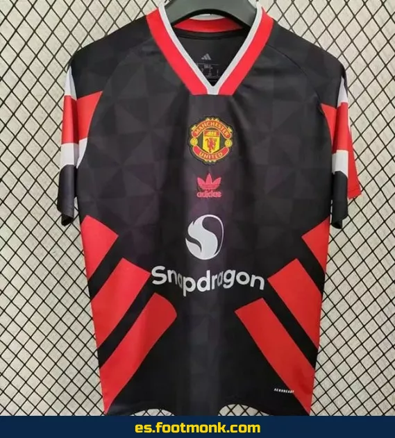 Camiseta Retro Manchester United 2025-2026 Negra - Edición Especial - Oficial
