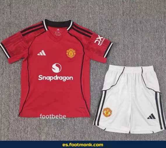 Camiseta Manchester United Niños 2025-2026 Local - Oficial