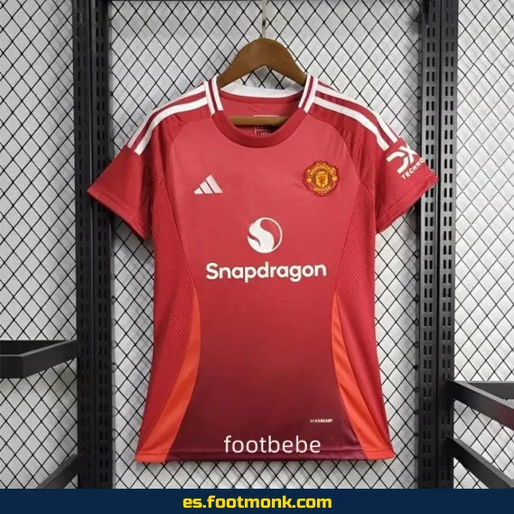 Camiseta Oficial Manchester United Mujer 2024-2025 - Local - Tienda de Fútbol Online