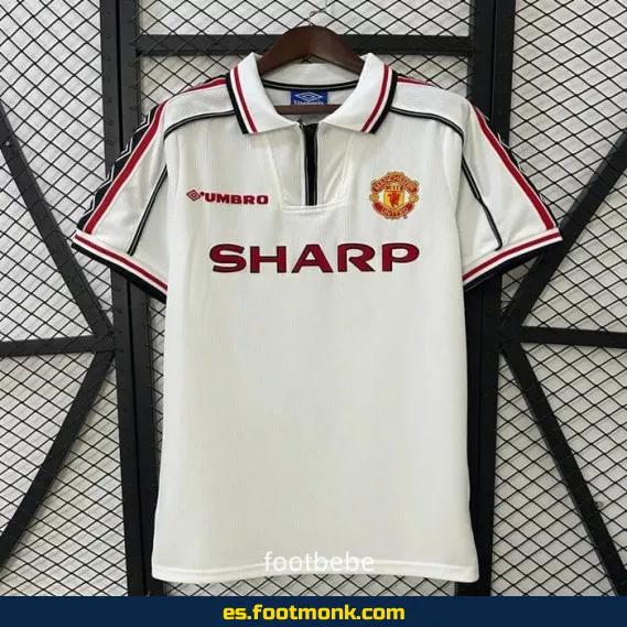 Camiseta Retro Manchester United 1998-1999 Blanca - Edición Clásica