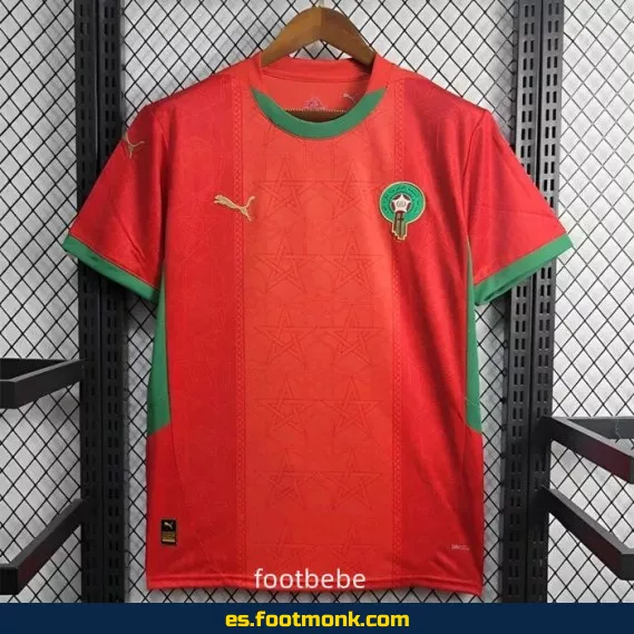 Camiseta de Fútbol Marruecos 2024-2025 Local Roja – Edición Oficial